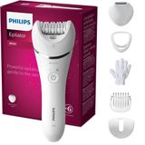 Philips Epilatör Serisi 8000, bacaklar ve vücut için kablosuz ıslak ve kuru epilatör, tüy alma cihazı, 6 aksesuarlı, model BRE715/00