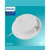 Philips Eridani DL190B 7W 100MM Delik Çapı 4000K Gün Işığı 550LÜMEN Spot 4'lü Eko Paket - 4000K - Doğal Beyaz