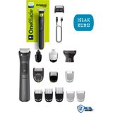 Philips erkek Bakım Seti Yüz,saç,vücut Islak Kullanım+Elektrikli Tıras Makinesi Sakal & Vücut - Islak & Kuru Kullanim+Taşıma Çantası - Siyah