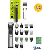 Philips Erkek Bakım Seti yüz,saç,vücut Islak Kuru Kullanım+Elektrikli Tıras Makinesi Sakal & Vücut - Islak & Kuru Kullanim+Taşıma Çantas - Siyah