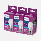 Philips Essential 60 W Beyaz Klasik E27 Duy 3'Lü Led Ampul (6'Li Paket)