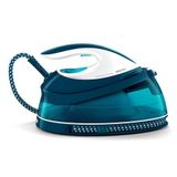 Philips Ev Aletleri Perfect Care Kompakt buharlı ütü istasyonu - OptimalTemp teknolojisi, 120 g/dk sürekli buhar, 2400 watt, 6,5 bar basınç, 1,5 L su deposu, SteamGlide taban, mavi (GC7844/20)