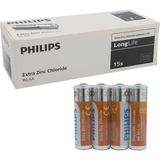 Philips Extra Zinc-Carbon Kalın Saat Kalem Pili Aa (60'lı Paket) - 1 Adet