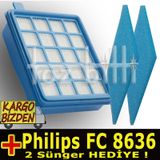 Philips FC 8636 PowerPro Active 4'lü Hepa Filtre Seti