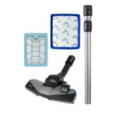 Philips FC 9751/07 Uyumlu Süpürge Borusu Başlığı ve Hepa Filtre 4'lü Seti