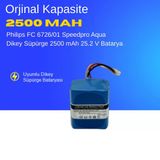 Philips FC6726/01 Speedpro Aqua Dikey Süpürge 2500 mAh 25.2 V Batarya – Orjinal Uyumlu Uzun Ömürlü, Yüksek Performans Pil