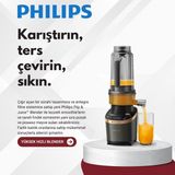 Phılıps Flip & Juice Blender, Meynane Sıkacağı Modüllü, Problend Ultra Teknolojisi, Nutriu Uygulaması, Hızlı Seçim Programları - Siyah