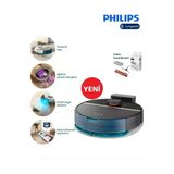 Philips Günlük Zahmetsiz Islak Ve Kuru Derinlemesine Temizlik 7000 Islak Kuru Robot Süpürge, 5000 Pa,Titreşimli Mop,Sert Zemin Ve Halıya Uygun W