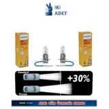 Phılıps H3 2 Adet 12V 55W Standart Ampul +30 Işık 12336 Prc1
