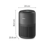 Philips Hava Temizleyici 65 M2'ye Kadar Etkili, 250M³/S, 3 Katmanlı Hepa Filtre, Uzaktan Kontrol - Siyah