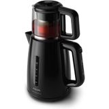 Philips HD 3 Serisi Çay Makinesi, Cam Demlik, Otomatik Kapanma, Siyah