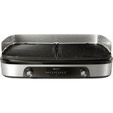Philips HD6222/90 Premium Çift Bölge Elektrikli Izgara | 2400W Güç • Çift Taraflı Plaka • Xxl Aile Boyu - Gri