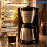 Philips HD7546/20 Cafe Gaia Filtre Kahve Makinesi - Siyah - Gri
