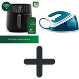 Philips HD9285 Xxl Airfry 7.2 Litre / Philips Gc 6815 Kazanlı Ütü - Siyah