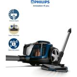 PHİLİPS Hepa 13 Filtre ve Triactive+ ve Halı Döver Turbo Başlık 7000 Serisi Powerpro Max Torbasız Süpürge - Mavi