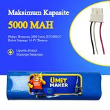 Philips Homerun 2000 Serisi Xu2000/27 Robot Süpürge 5000 Mah Batarya