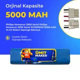 Philips Homerun 3000 Serisi Philips Homerun 3000 Serisi Xu3000/02 5000 Mah 14.4V Robot Süpürge Batarya