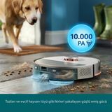 Philips Homerun 5000 Akıllı Robot Süpürge ve Mop 10000PA Otomatik Boşaltma Istasyonu Çizgi Lazer Haritalama Dolanma Önleme Beyaz