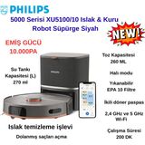 Philips Homerun 5000 Serisi Siyah Çöp Istasyonlu Akıllı Robot Süpürge + Xiaomi Baskül Hediye