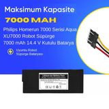 Philips Homerun 7000 Serisi Aqua XU7000 Robot Süpürge 7000 mAh 14.4 V Kutulu Batarya – Orjinal Uyumlu Uzun Ömürlü, Yüksek Performans Pil