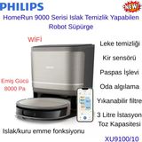 Phılıps Homerun 9000 Serisi Islak Temizlik Yapabilen Robot Süpürge + Philips 2600 W Buharlı Ütü Hediye