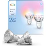 Philips Hue 4.7W GU10 345 Lumen Renkli Akıllı Spot Ampul (2'li Ekopaket) - 15.000 Saat Ampul Kullanı
