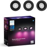 Philips Hue Centura Round Recessed Spotlights 3'lü - Kısılabilir Tavan Spotlarıyla Odaya Vurgu Işığı - 50 - 60 W - RGB