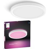 Philips Hue Devote Akıllı LED Tavan Lambası, Yeni Model 30 cm – 16M Renk, Dim Özelliği, Uygulama ve Sesle Kontrol, 2000 Lümen - RGB - 50 - 60 W