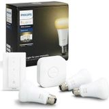 Philips Hue E27 Beyaz Ambiyans 3'lü Kumandalı Akıllı Başlangıç Seti