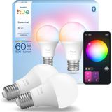 Philips Hue Essential 8W E27 806 Lumen Renkli Akıllı Ampul A60 (2'li Ekopaket) - Altın