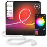 Philips Hue Hue Neon Outdoor Strip Light Dış Mekan Işık Şeridi 5m EU | RGBIC LED şerit, IP67 su geçirmez, 1100 lümen, dinamik efektler, yapışkan, kesilebilir, uygulama üzerinden kontrol