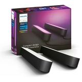 Philips Hue Play Pack Ambiance Beyaz Ve Renkli, Siyah, 2.6.6W Temel Paket Kiti, Alexa, Google Assistant Ve Apple Homekit İle Çalışır - 25.000 Saat Ampul Kullanım Ömrü [Enerji Sınıfı A]