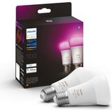 Philips HueWCA 9-75W E27 1100 Lumen Renkli Akıllı Ampul 2'li Ekopaket A60 - RGB - 75 - 100 W