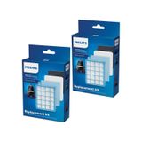 Philips İle Uyumlu FC 9323 PowerPro Compact Süpürge 2 Kutu Filtre Seti