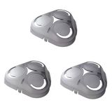 Philips İle Uyumlu, S5080, S5095, S5077, S5351, Çapraz Dikiş, Şeffaf Koruyucu Kılıf, Tıraş Bıçağı Tertibatı İçin Yedek Kapak (3 Adet)