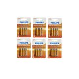 Philips İnce Pil - 24 Lü Aaax4 Extra Çinko Kumanda Piil 4x6 24 Adet