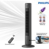 Philips Ince Tasarım Doğa Rüzgar Modu 5000 Serisi Kule Tipi Vantilatör, Uzaktan Kumanda, Aroma Özelliği Ile Havanızı Değiştirin - 001-Siyah