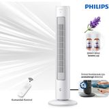 Philips Ince Tasarım Doğa Rüzgar Modu 5000 Serisi Kule Tipi Vantilatör, Uzaktan Kumanda, Aroma Özelliği Ile Havanızı Değiştirin - Beyaz