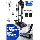 Philips Islak &Kuru 3 Ürün 1 Arada Elektrikli Dikey Süpürge 9000 Serisi ,Kendini Temizleme Özelliği