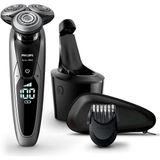 Philips Islak ve Kuru Özellikli Tıraş Makinesi S9711/31 Gri Renkli Kablosuz Kullanım ve Bıyık Ek Başlık 8710103695967