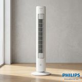 Philips Kule Tipi Sessiz ve Güçlü Vantilatör Geniş Salınım Açısı Ultra Sessiz | 5000 Serisi - Beyaz