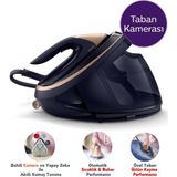 Philips Kumaş Tanıma Özellikli 9000 Serisi Taban Kameralı Buhar Kazanlı Ütü, 750 G'a Varan Şok Buhar, Activesense Teknolojisi, Dahili Kamera, Yapay Zeka Teknolojisi + Mutfak Tartısı (Onerous) - Lacivert
