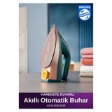 Philips Kumaşa Göre Akıllı Buhar Özellikli Azur 8000 Serisi Buharlı Ütü 3000W, Özel Tabanlı, Güçlü B