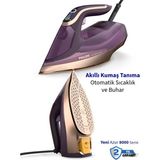 Philips Kumaşa Göre Isı Ayarlayan Azur 8000 Serisi Buharlı Ütü Optimaltemp Teknolojisi ile 3000W 260G Şok Buhar•dikey Buhar Fonksiyonu+ Şarjlı Hav Yün Temizleyici