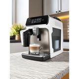 Philips Lattego Seri Tam Otomatik Kahve ve Espresso Makinesi, 4 Çeşit Kahve, Renkli Dokunmatik Ekran, Aquaclean Filtre, Şık Tasarım | Onerous Lambader Hediye - Beyaz