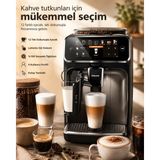 Philips Lattego Tam Otomatik Kahve Makinesi Silentbrew Sessiz Teknoloji & Renkli Ekran 12 Çeşit (Sıcak & Soğuk) ve Çekirdek Kahve