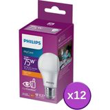 Philips LED 10-75W Ampul 2700K Sarı Işık 12'li - 1 - 10 W