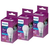 Phılıps Led 10-75w Ampul 6500k Beyaz Işık 3lü