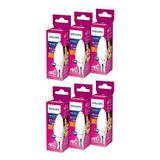 Phılıps Led 40w Mum Ampul Sarı Işık E14 İnce Duylu 6lı