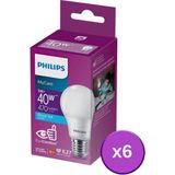 Philips LED 5-40W Ampul 6500K Beyaz Işık 6'lı - 1 - 10 W